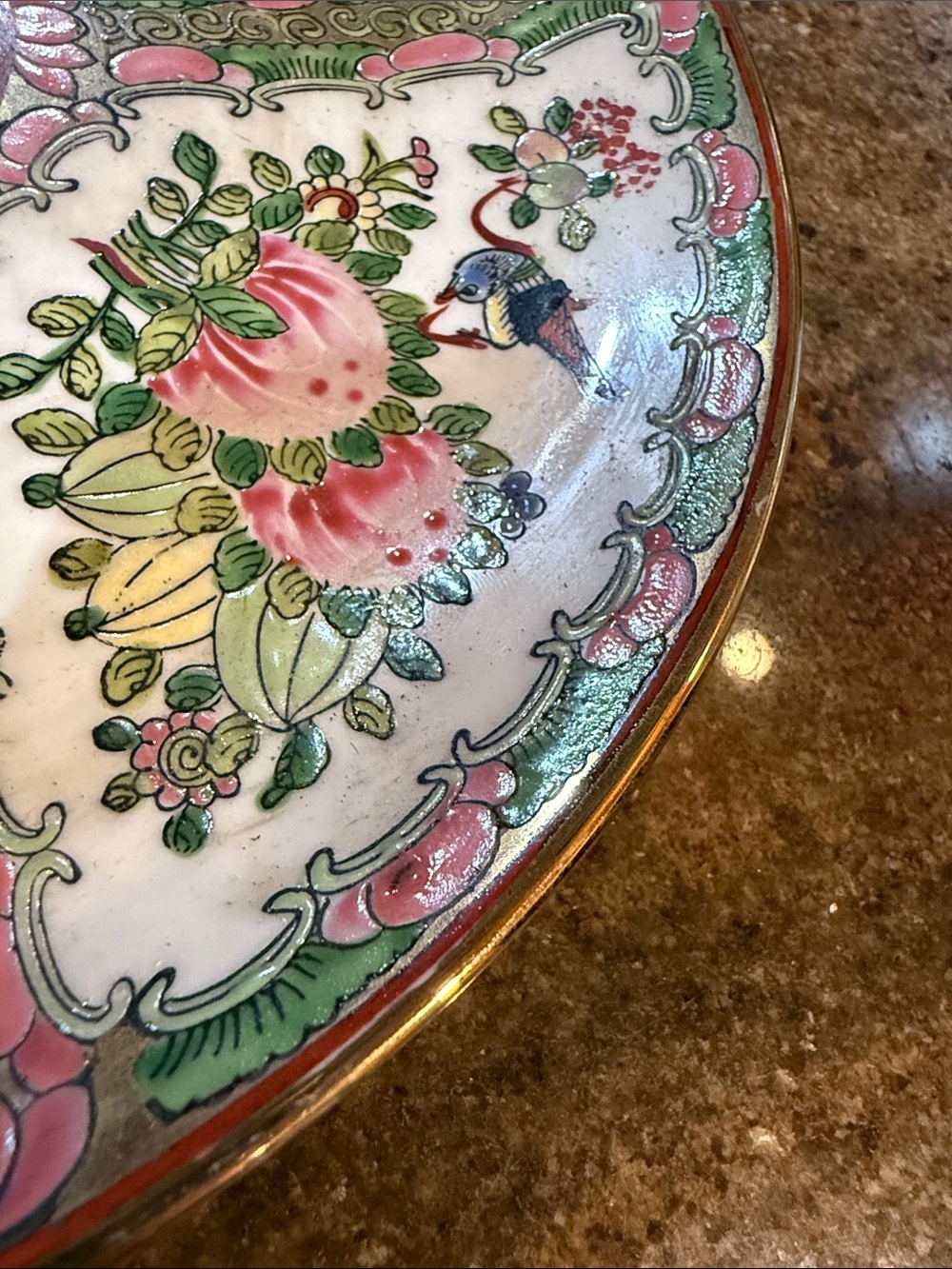 ⭐️19th Century Rose Medallion Dinner Plate EUC - Picture 4 of 7